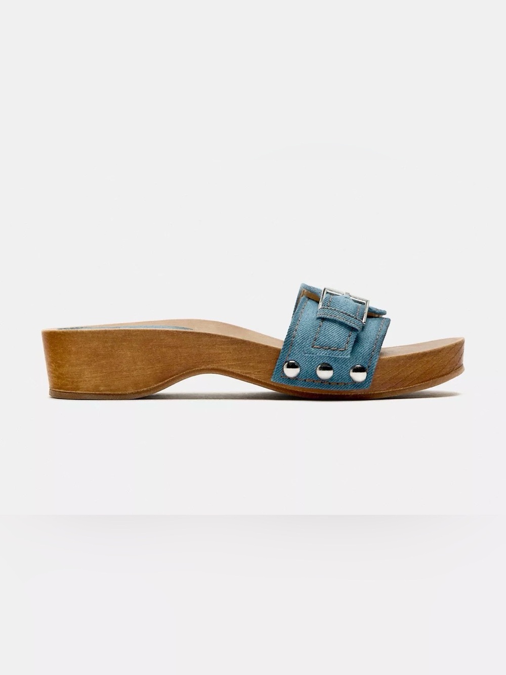 Zara denim woode. Platform sandals- size 40